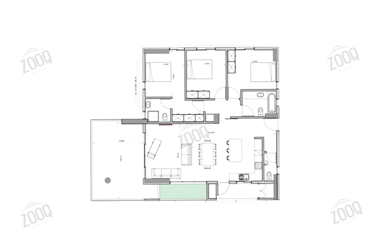 3 Bed floorplan
